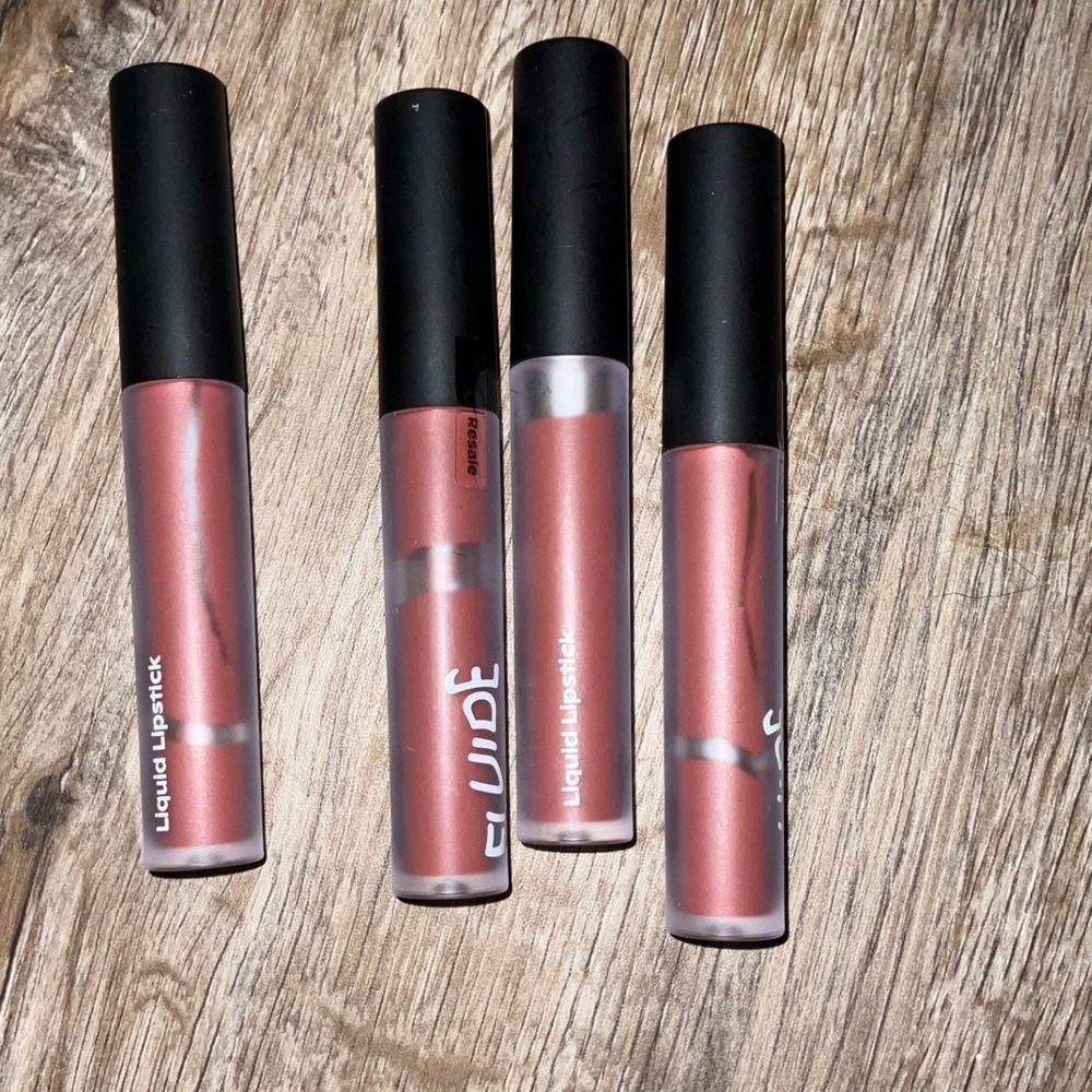 Fluide Liquid Lipstick Candy Bar Matte Finish High Pigment Set of 4 Bundle